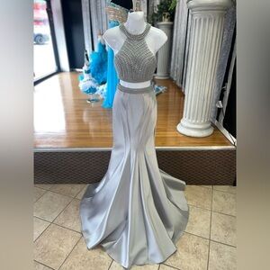 Long formal prom pageant maxi floor length dress